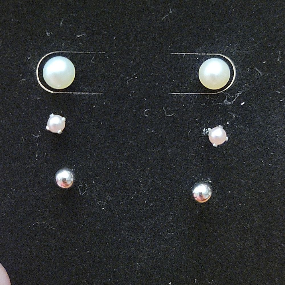 3 Pair 14k Earrings